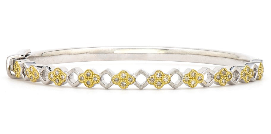 mixed metal bangle