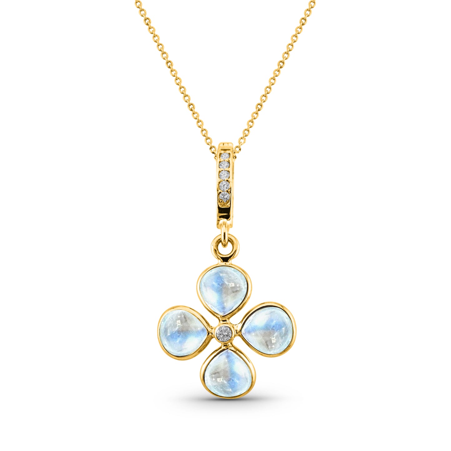rainbow moonstone pendant