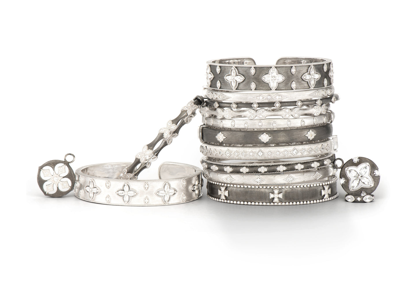 multiple bracelets in their collection