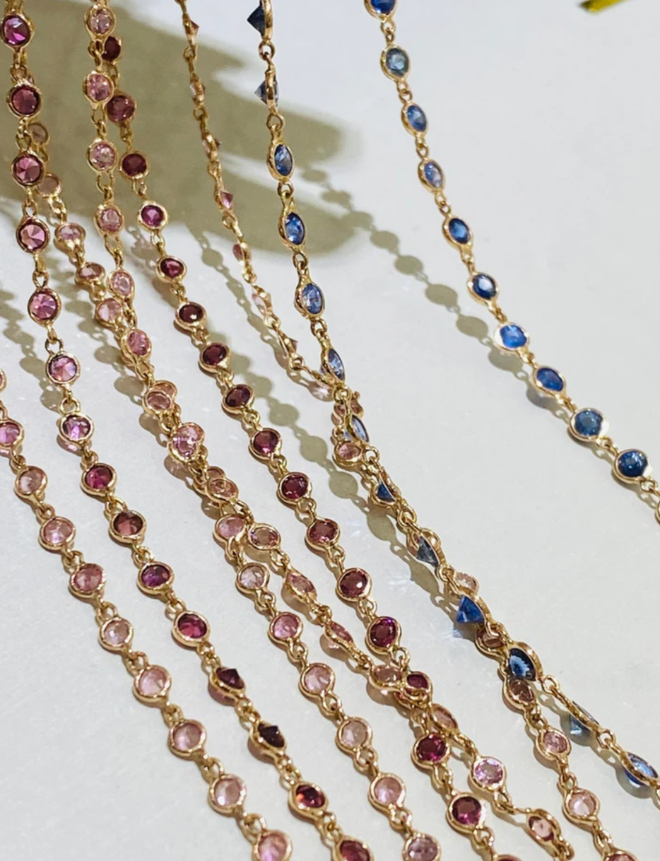 chains of gemstone necklaces