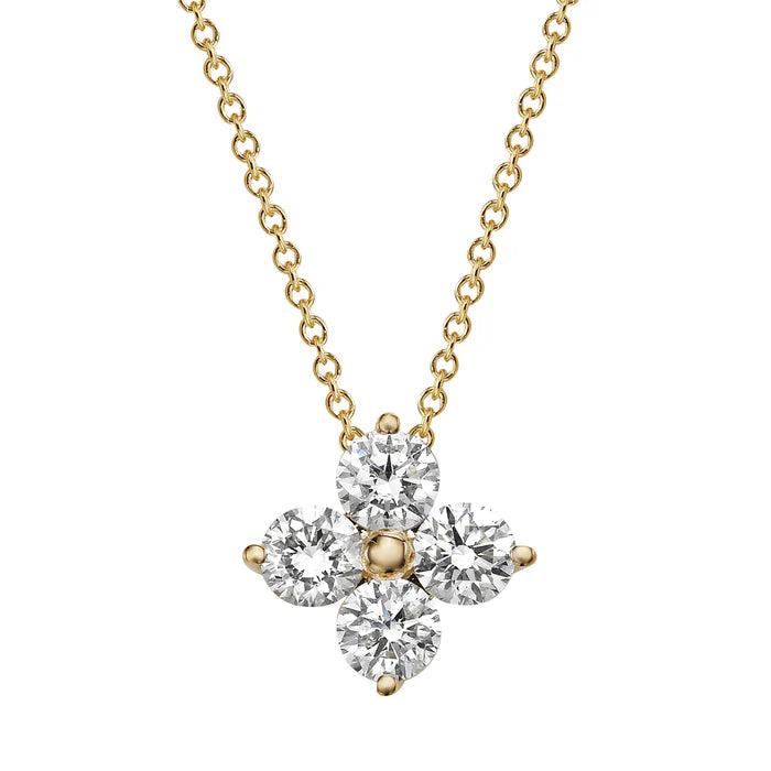 diamond quad necklace 