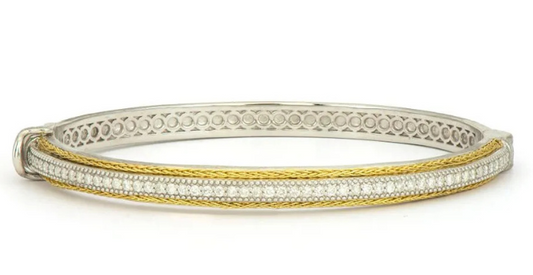 mixed metal bangle 