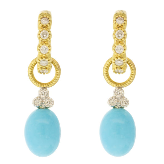 turquois earring charms