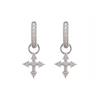 silver cross earrings