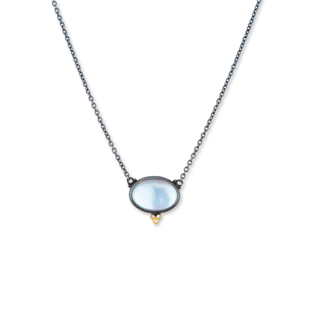 blue topaz gemstone necklace