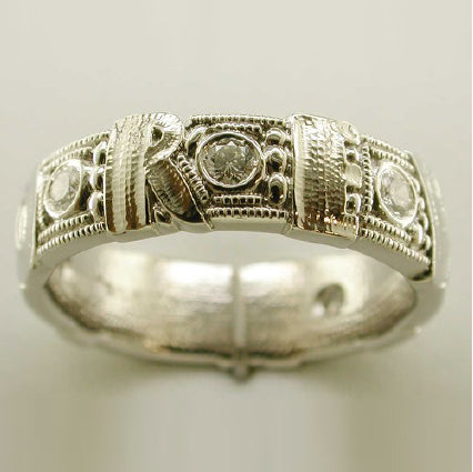 platnium and diamond forever ring band