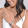 model with multiple bangles on her wrist