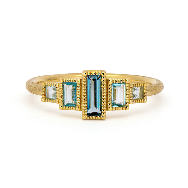 Staggered Baguette Petite Ring